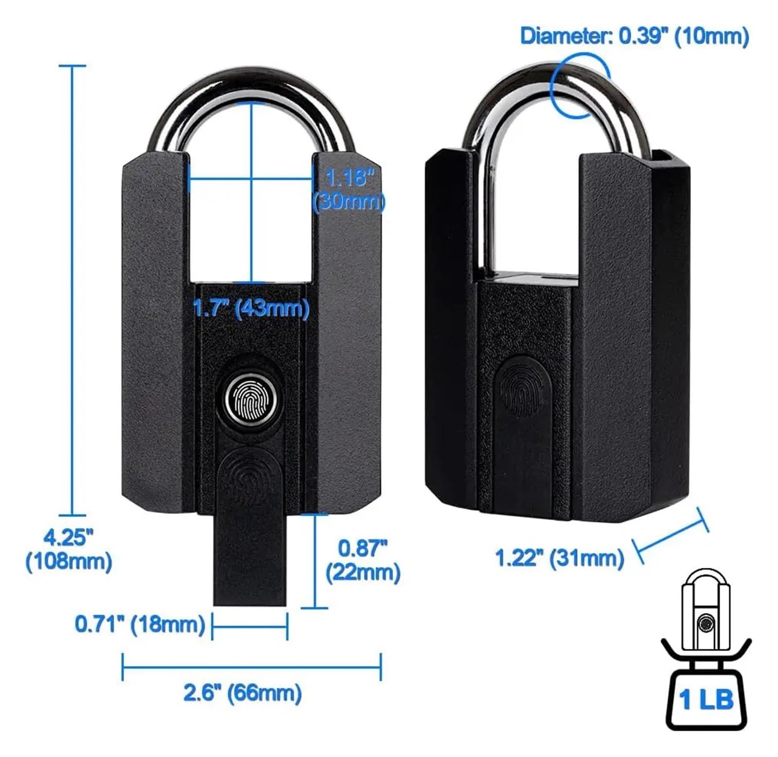 Cadenas De Sécurité Extérieur Noir, Serrure À Combinaison Robuste, Résistant Aux Intempéries, Bagages Pratique Efficace