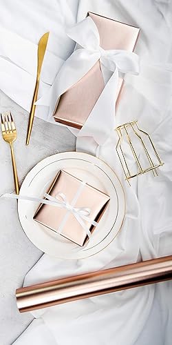 Miniatura 5 de RUSPEPA - Papel mate para embalaje de 81.5 pies cuadrados, color liso, perfecto para bodas, cumpleaños, Navidad, baby shower. 32.8 pies x 30