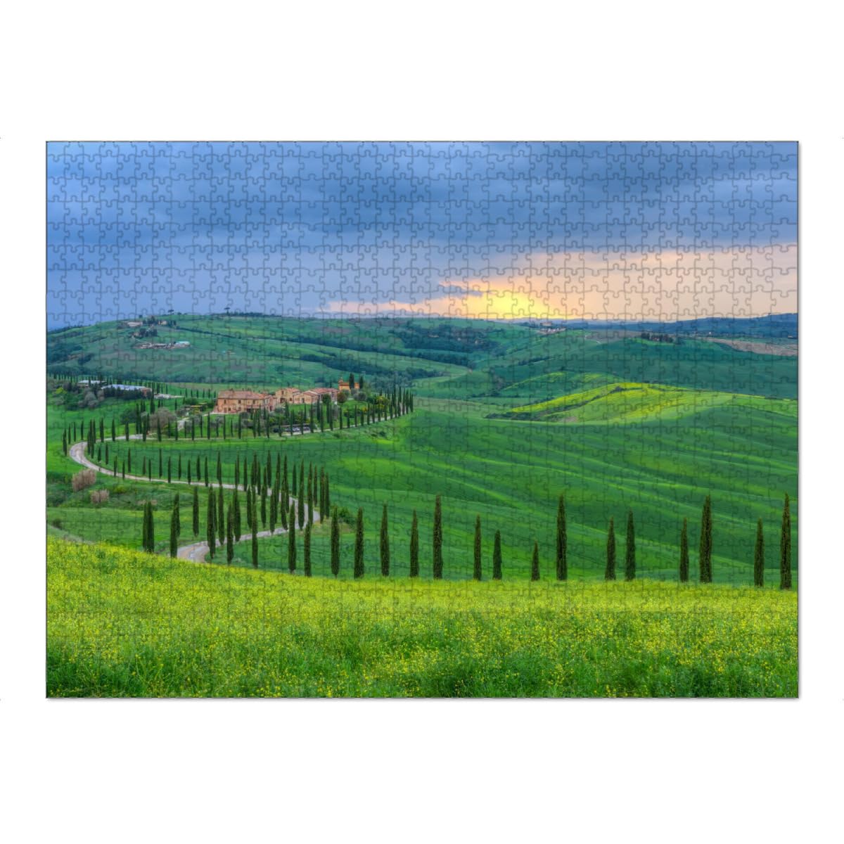 artboxONE-Puzzle XXL (1500 Teile) Natur Landgut in der Toskana - Puzzle toskana Italien toskana