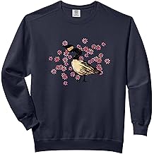 Canadian Goose Canada Geese Floral Illustration Comfort Colors Adult Sweatshirt