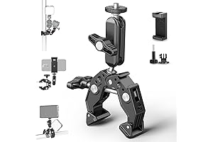 NEEWER Super Clamp with Ballhead and Phone Adapter