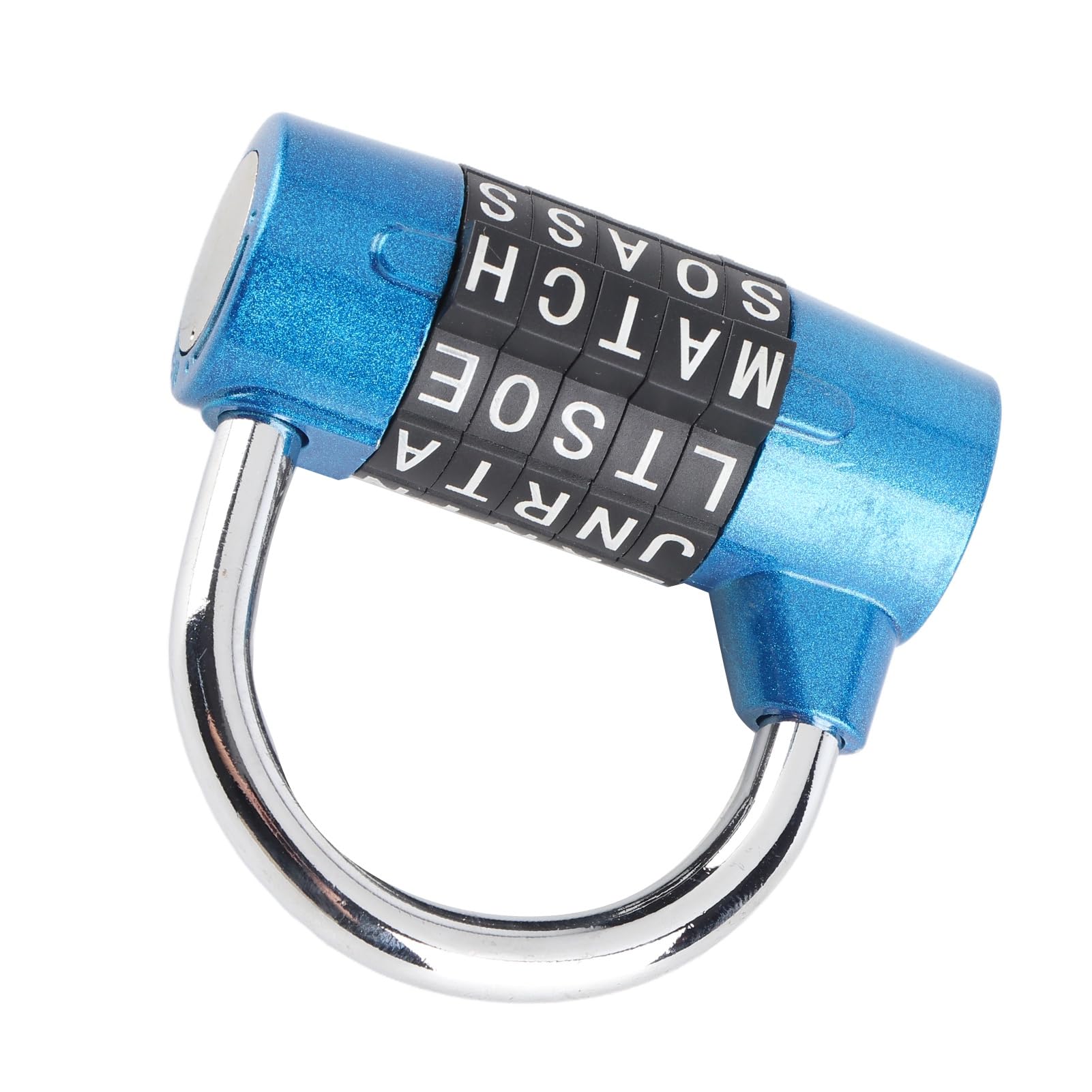 lyrlody Lucchetto a Combinazione 5 Cifre, Codice a Rotelle Numerico, Resettabile, in Lega di Zinco e Acciaio, per Valigia, Palestra, Borsa Viaggio, Porta (BLUE)