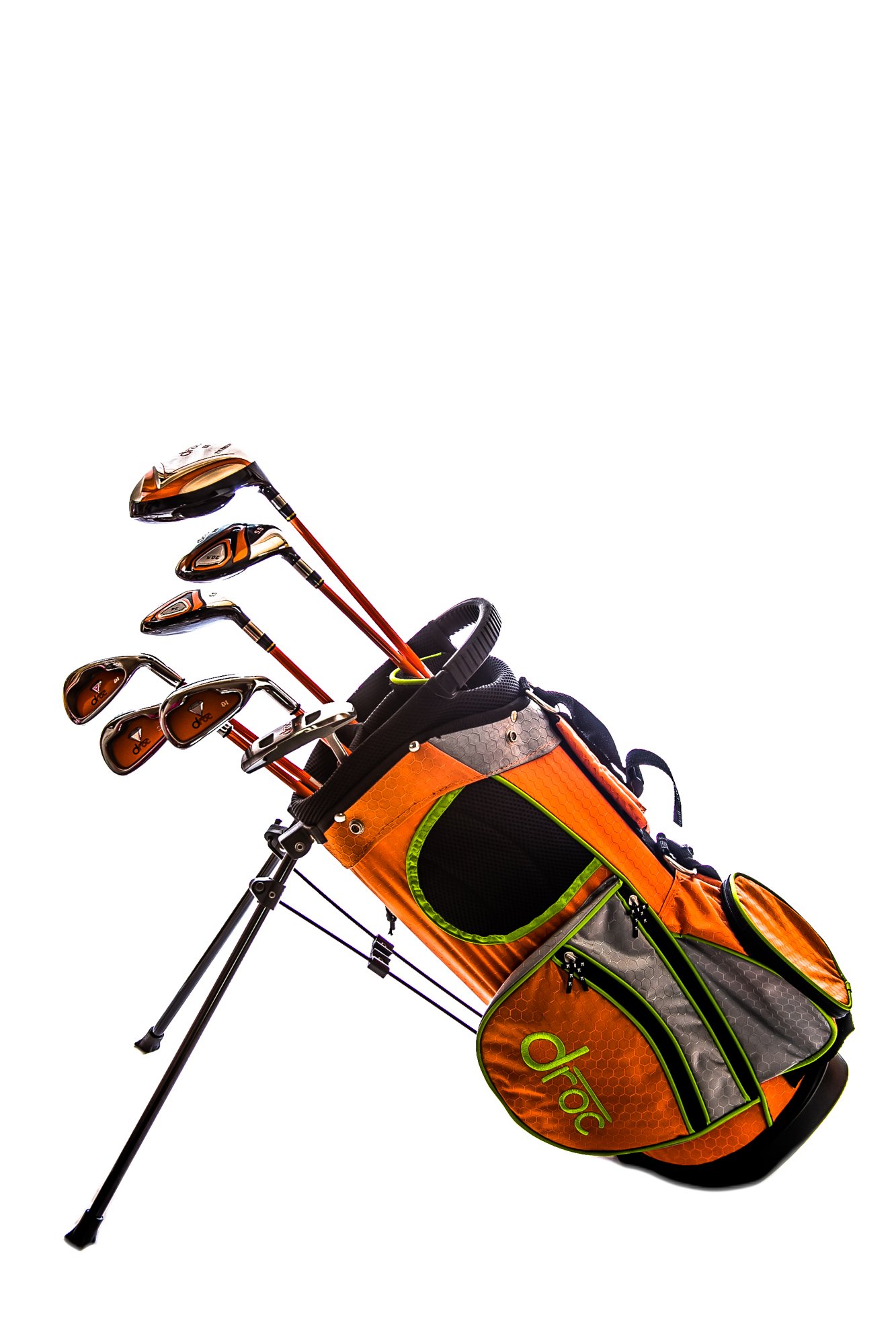 Droc - Mica Series Right Hand 7 Pieces Golf Clubs Set and Golf Bag Ages 3-6 Right Hand