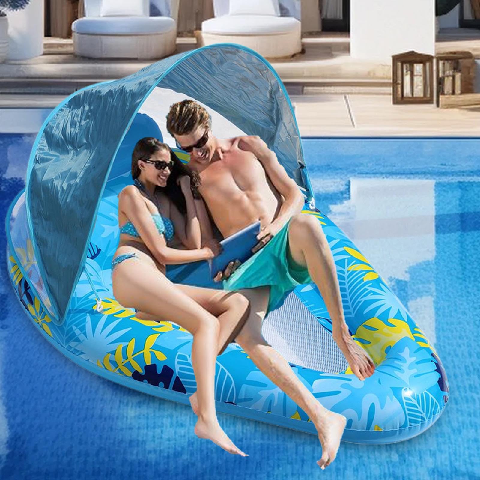 Bouée Sirène Gonflable En PVC – 65 X 27 Pouces – Pour Adulte Et Enfant – Plage, Piscine, Lac