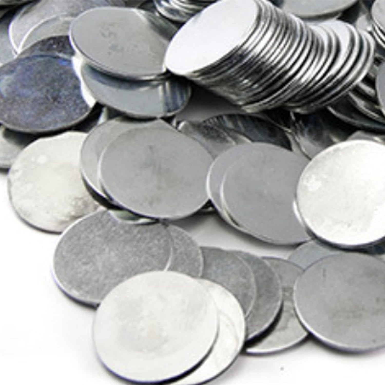 100 Galvanized Circular Iron Plates, 25X1mm Galvanized Iron Sheets, Used with Magnets, for Metal Stamping in Handicrafts and Jewelry Production