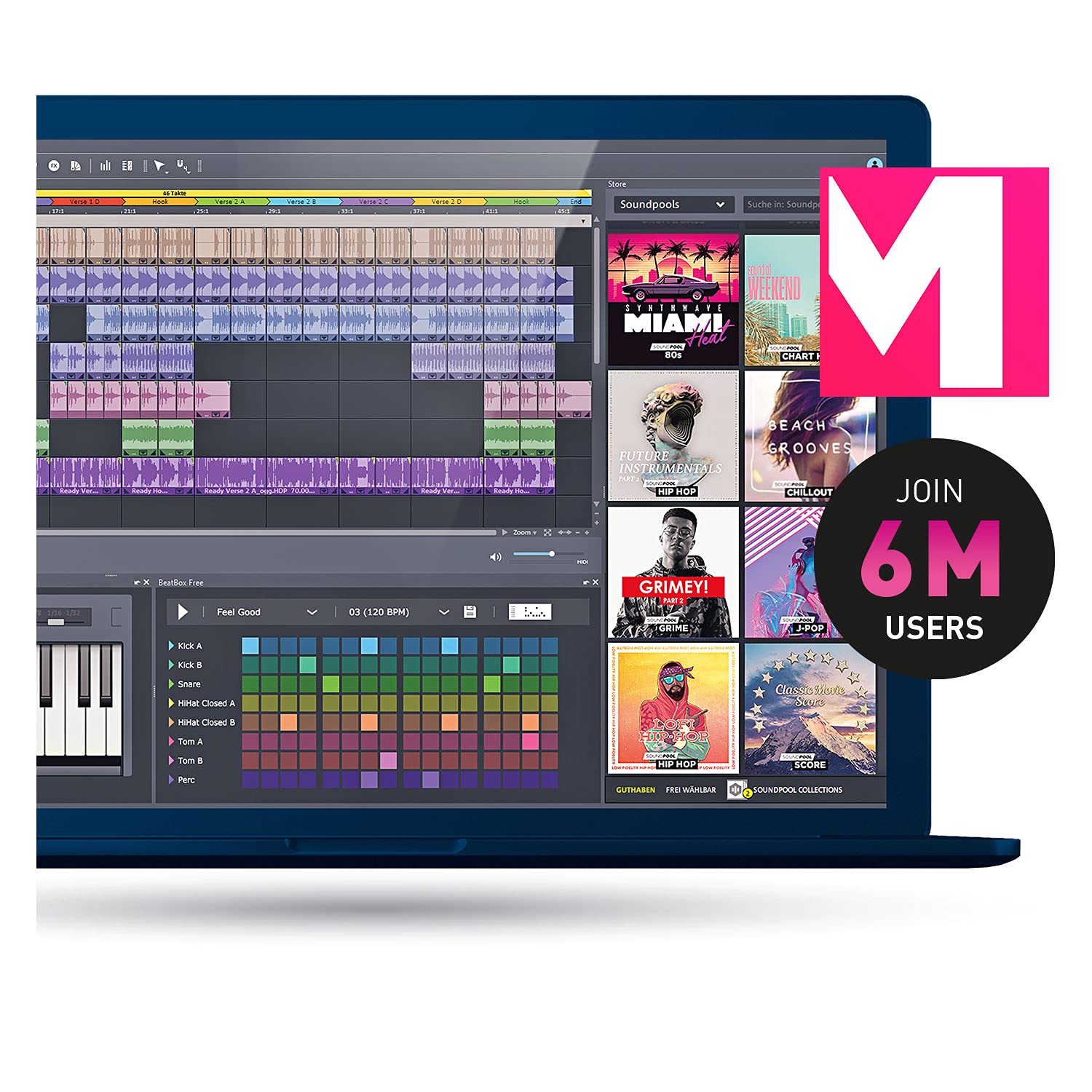 Music Maker Premium Edition 2022: Mit künstlicher Intelligenz zum eigenen Song