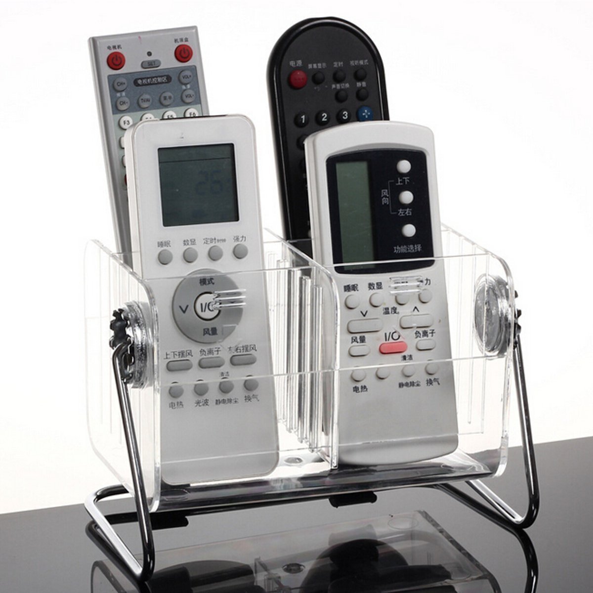MURTISIDDH Desire Acrylic Desktop Remote Control Holder 1