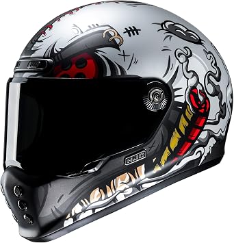 HJC V10 Motorcycle Helmet Vatt MC1SF Red M