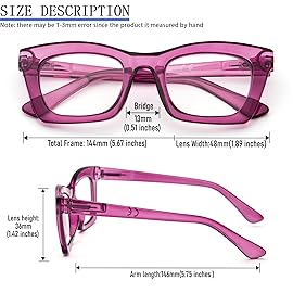REAVEE 3 Pack Oprah Style Reading Glasses for Women Blue Light Blocking, Cute Oversized Square Computer Readers with Spring Hinge, Flower Rose Tea 3.5