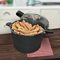 Vista 7 de Olla a presión de granito., Negro