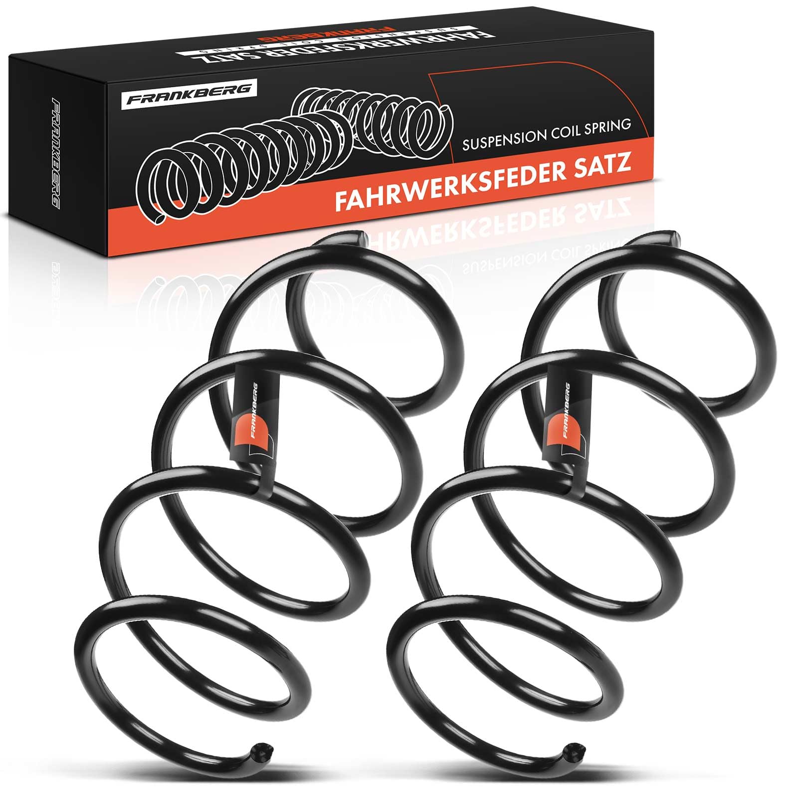 Frankberg 2 ressorts de suspension pour essieu avant 540100029R | Compatible avec: Grand Scénic III JZ0/1, Scénic III JZ0/1