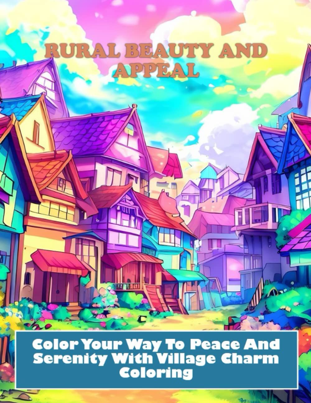 Rural Beauty And Appeal: Color Your Way To Peace And Serenity With Village Charm Coloring