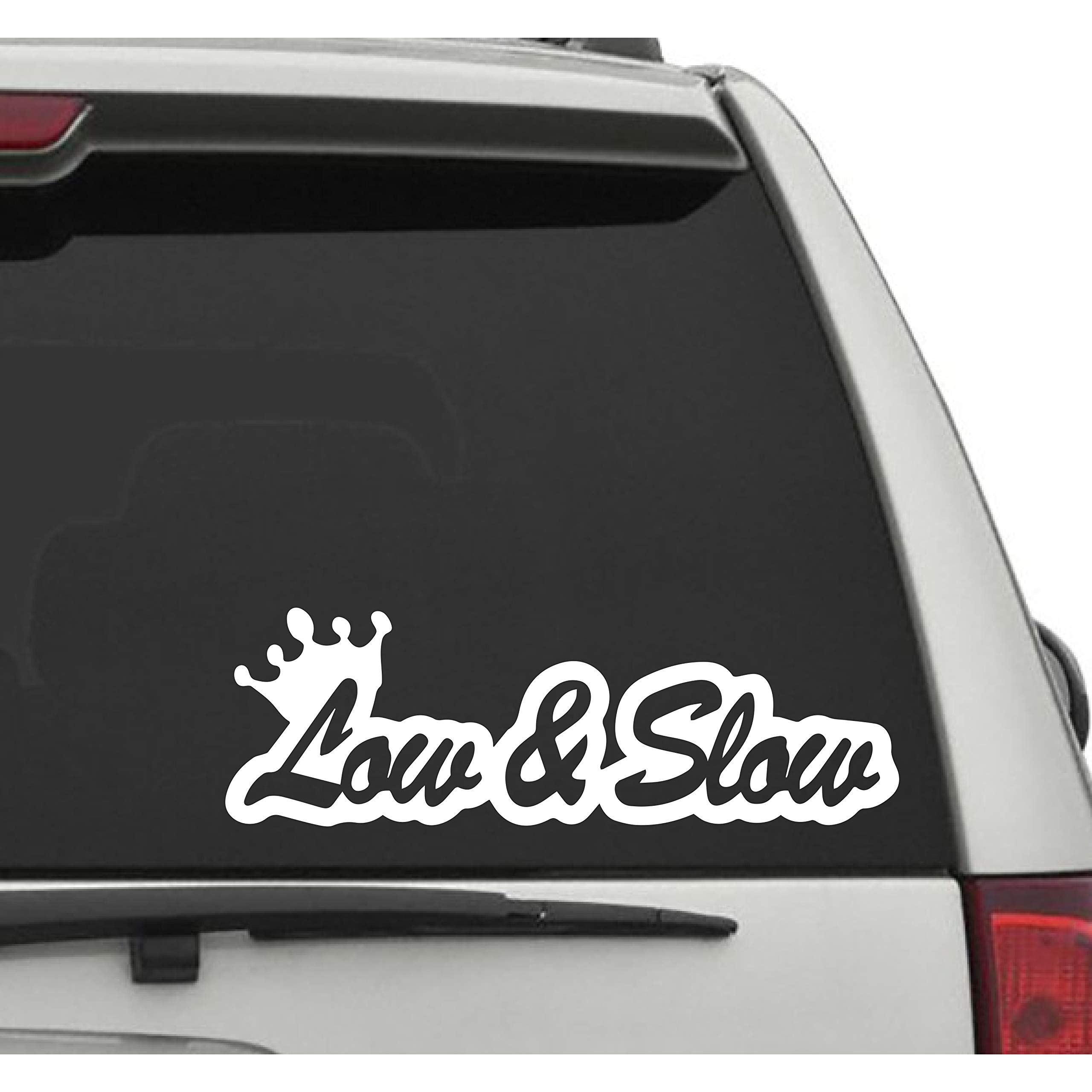 Amazon Com Seek Racing Low And Slow Decal Car Truck Window Bumper Sticker Boost Low Euro Illest Jdm Kdm Funny Automotive