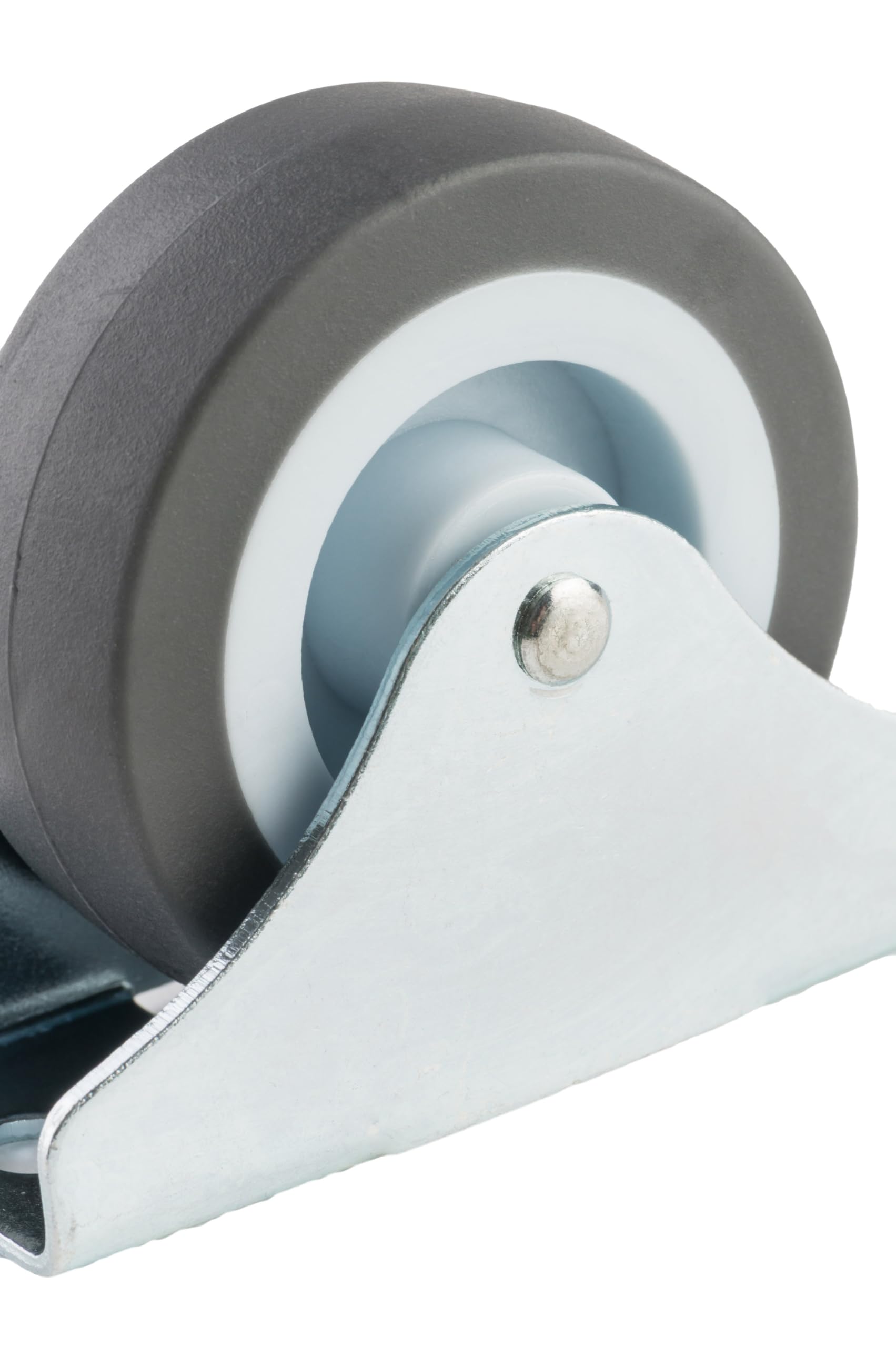 Dörner + Helmer Zestaw 4 kółek meblowych 50 mm, stałe kierunkowo, z płytką, TPE, nośność 165 kg/zestaw