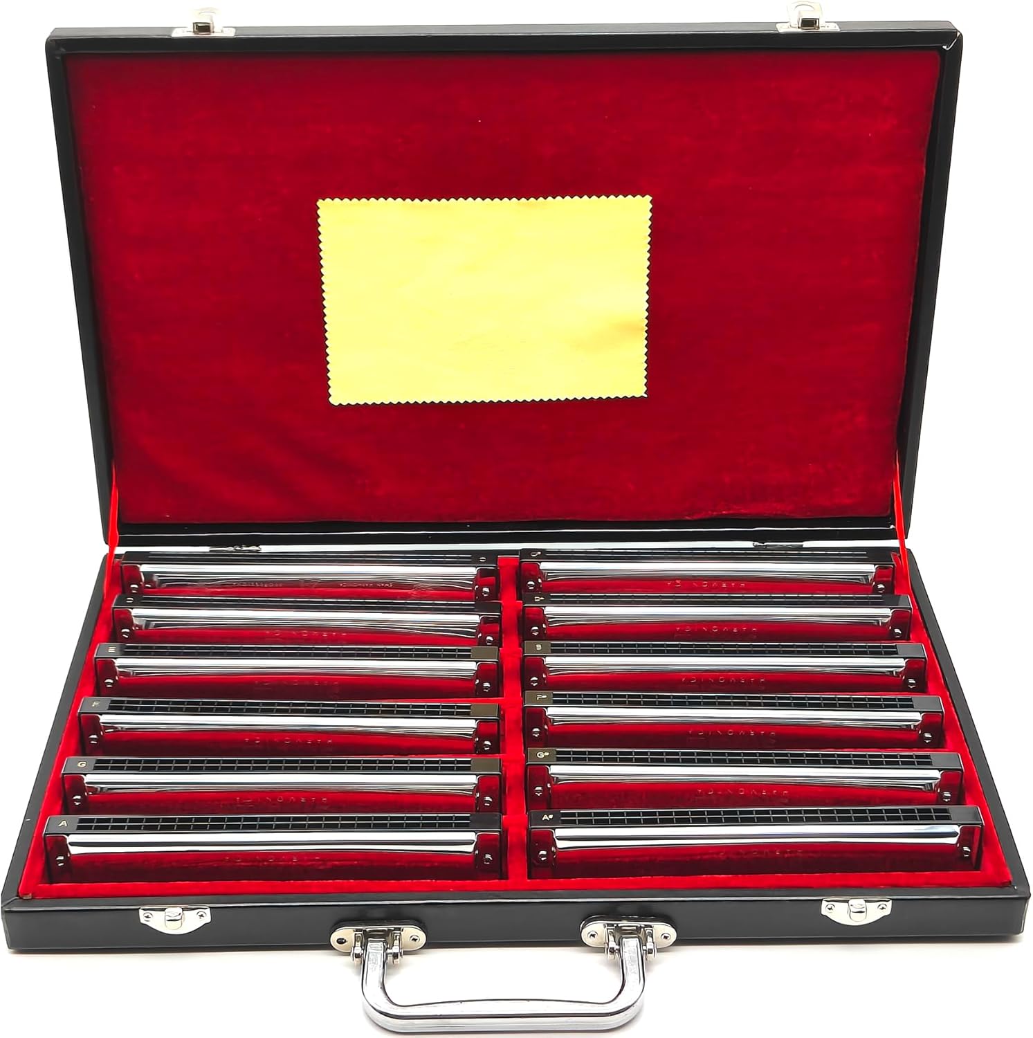 Swan 24 Hole Polyphonic Harmonica C Key A/B/D/E/F/G 7 Keys Set Professional Tremolo Harmonica Beginners and Adults