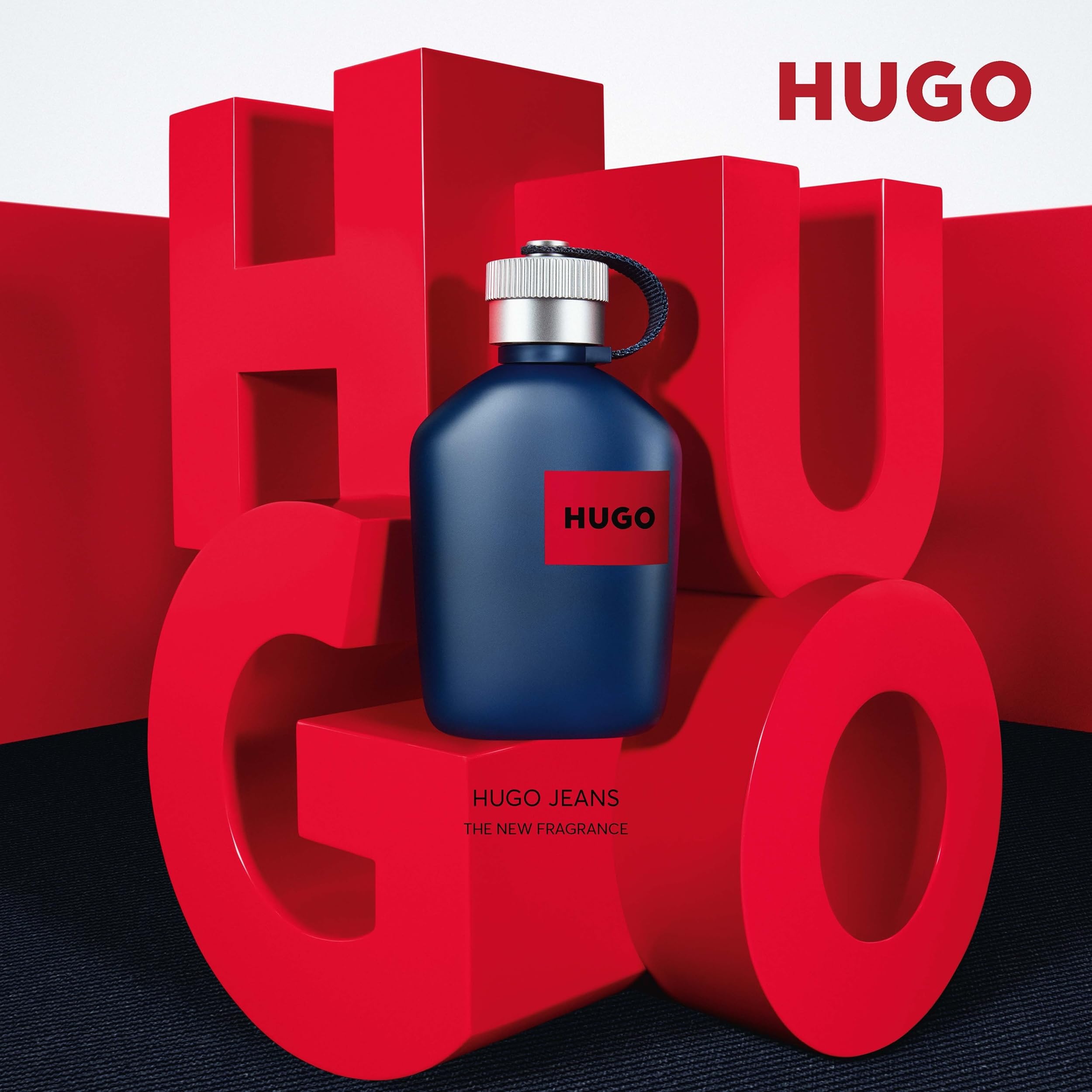 HUGO Jeans Eau de Toilette para Hombre | Fragancia masculina aromática fougère con notas de pomelo y menta piperita | 125 ml