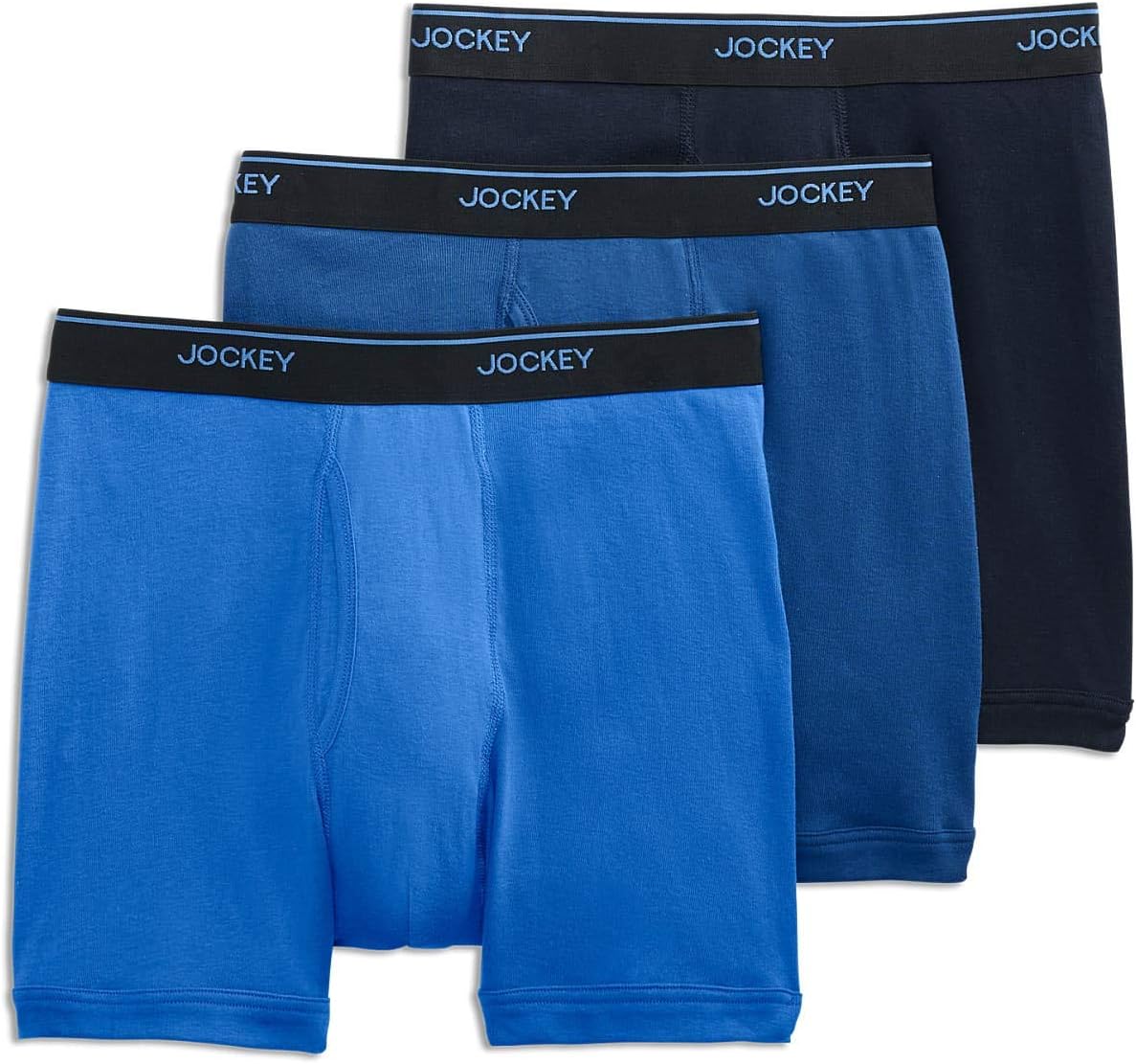 Jockey Men's Underwear Staycool 6" Boxer Brief - 3 Pack