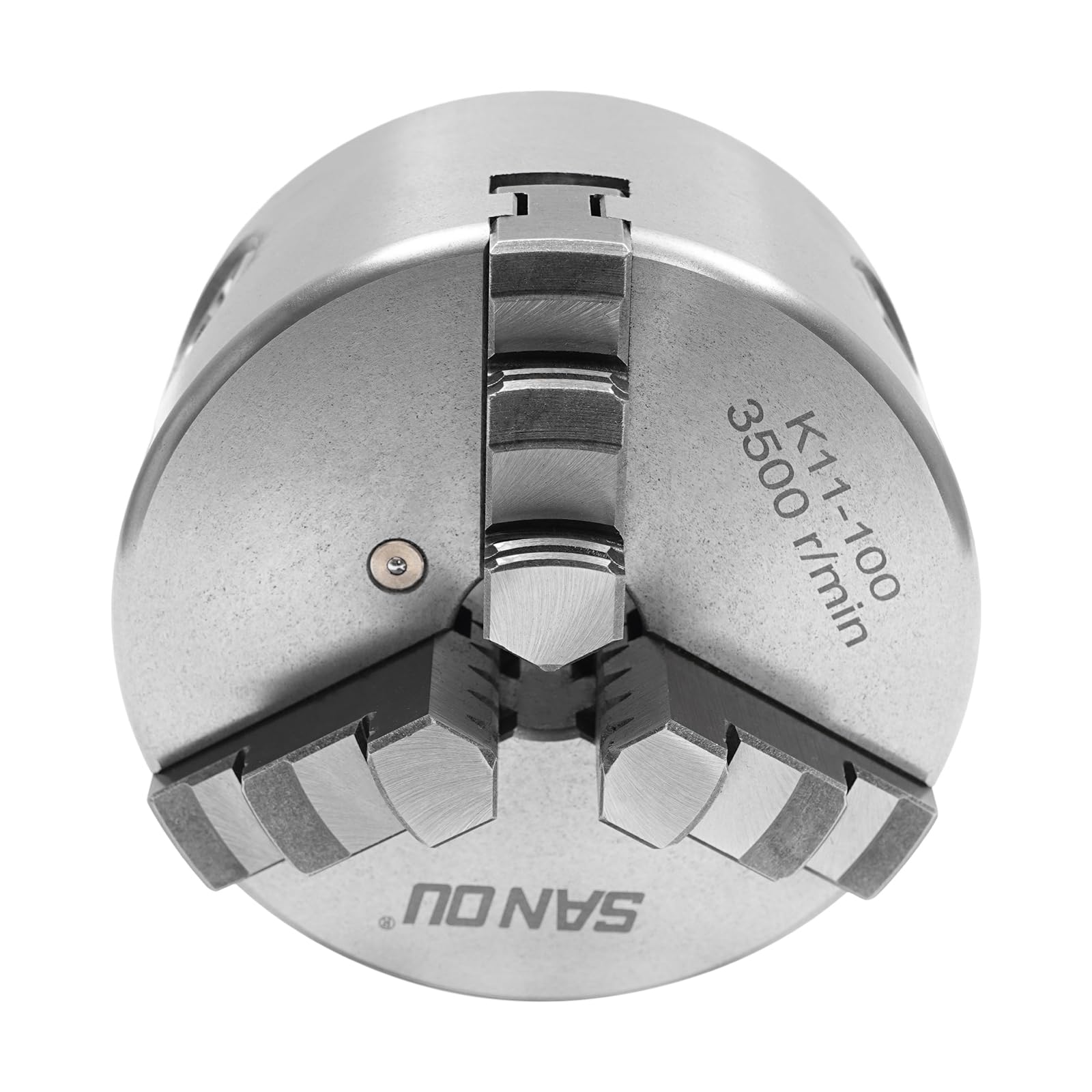 Mandrino rotante autocentrante biusgiyeny, 3 ganasce, campo di serraggio 100 mm, fodera per tornio in acciaio, compatibile con tornio, fresatrice, trapano, rettificatrice