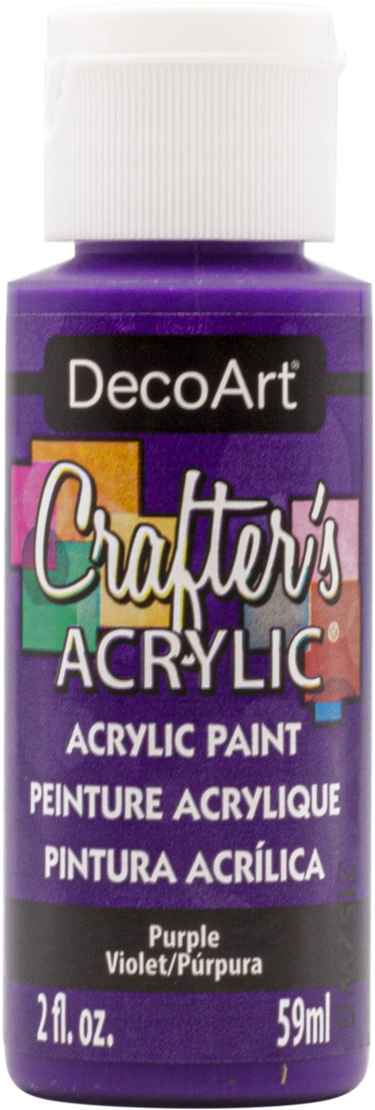 Decoart Purple Deco Art Crafter's Acrylic All-Purpose Paint 2Oz