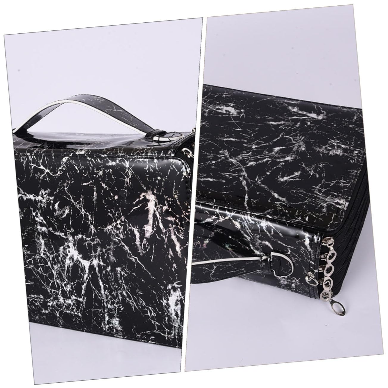 Tofficu Astuccio Multistrato Grande, Oxford, Chiusura a Zip, Portapenne Portatile per Scuola e Matite, per Studenti
