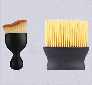 bilinteriör rengöringsborste med mjuka pärlor, 2 st bildetaljer dammborste-set för luftventiler, instrumentbräda, Crevices och gaps – Scratch-Free Car Wash Tool Kit (Fluff Brush X Brush)
