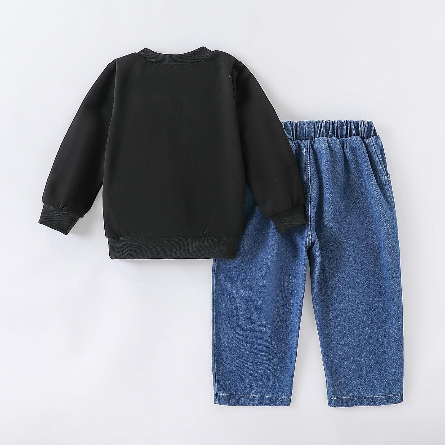 Toddler Baby Boy Outfits Long Sleeve Sweatshirts & Jeans 2Pcs Fall Clothes Set 2 3 4 5T 12 18 24Months - Image 6