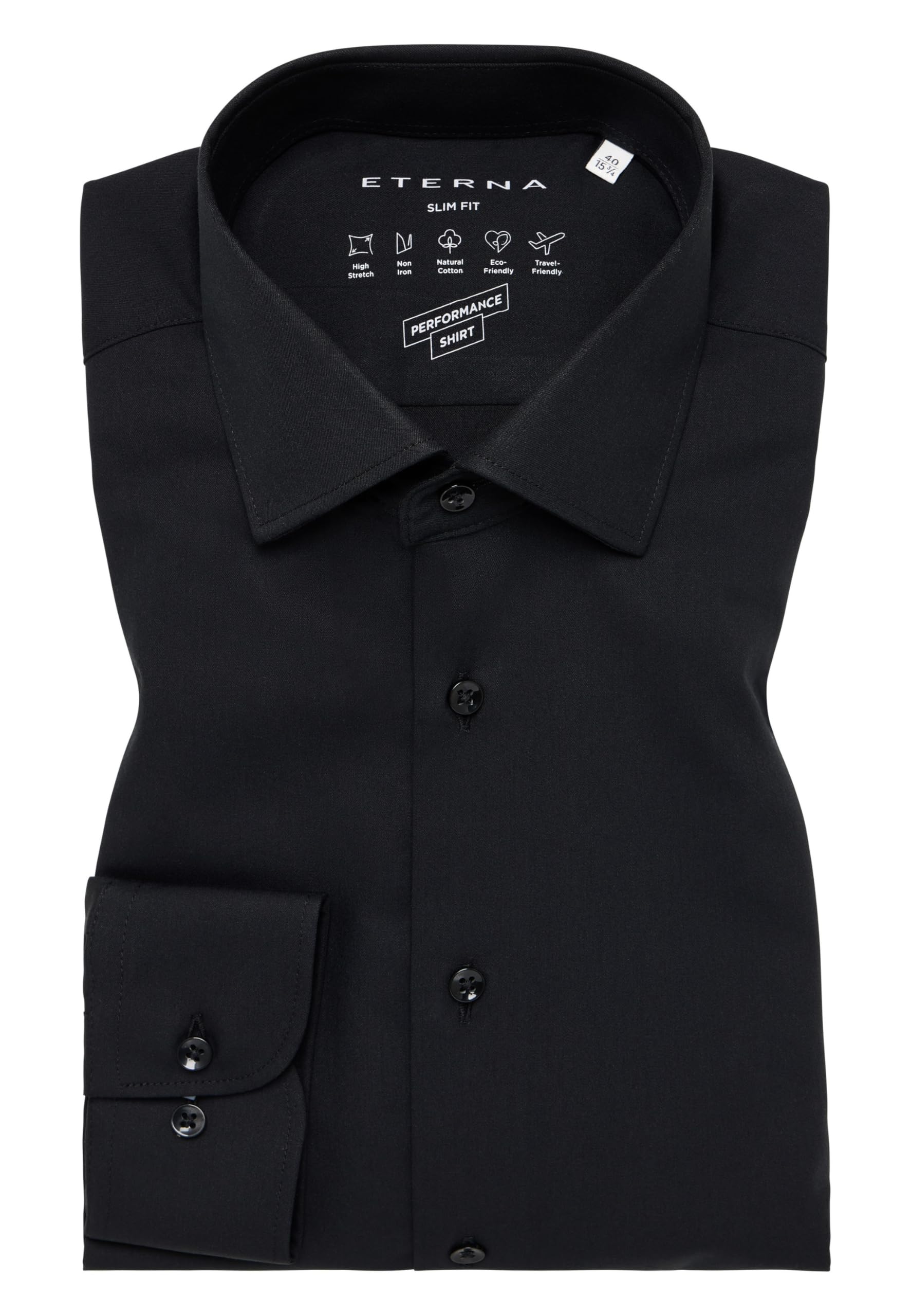 ETERNA Male Performance Shirt unifarben Slim FIT