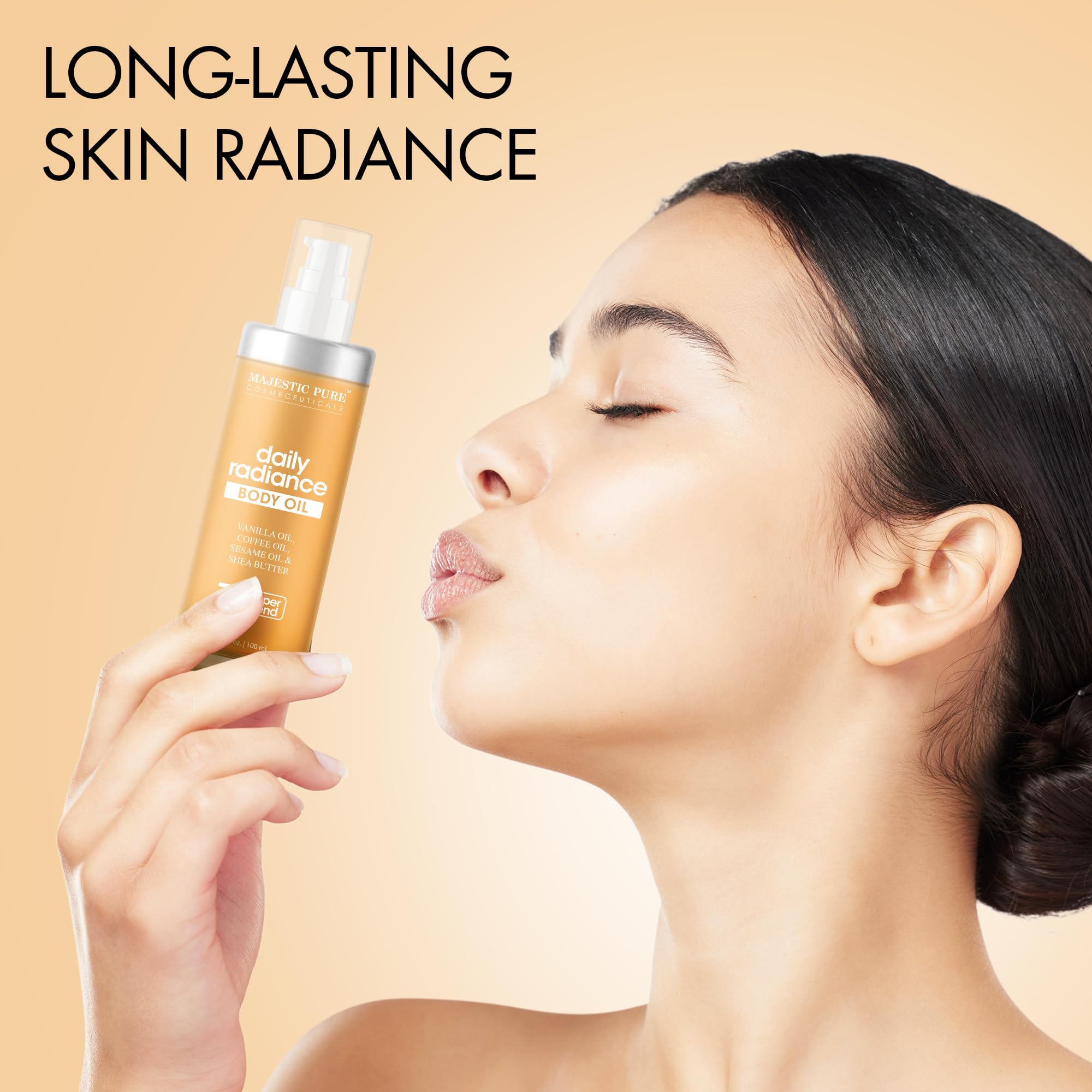 Majestic Pure Daily Radiance Body Oil, 100 ml (Pack of 1) - Image 4