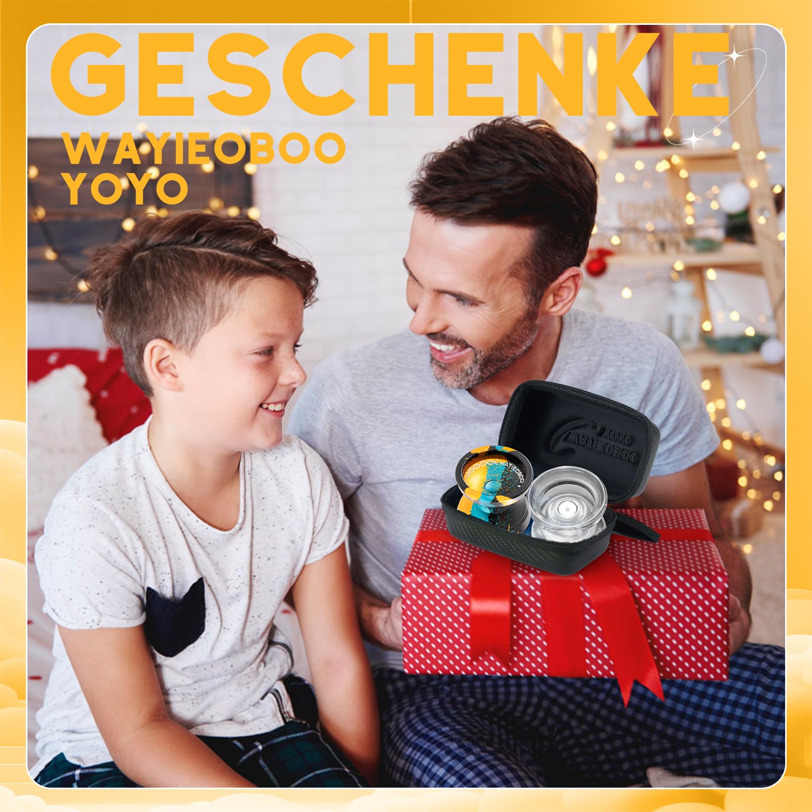 Professionell kompatibel Yoyo für Kinder, kombiniert Yo-Yo für Anfänger und Erwachsene, Fortgeschrittenes Yo Yo + extra nicht reaktive YoYos-Lager