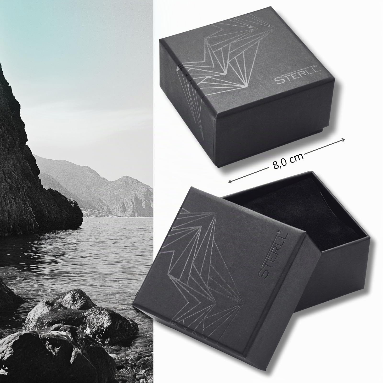 Herren-Armband aus massivem 925 Silber, ideal als Geschenk für Mann oder Freund, mit Schmuckbox