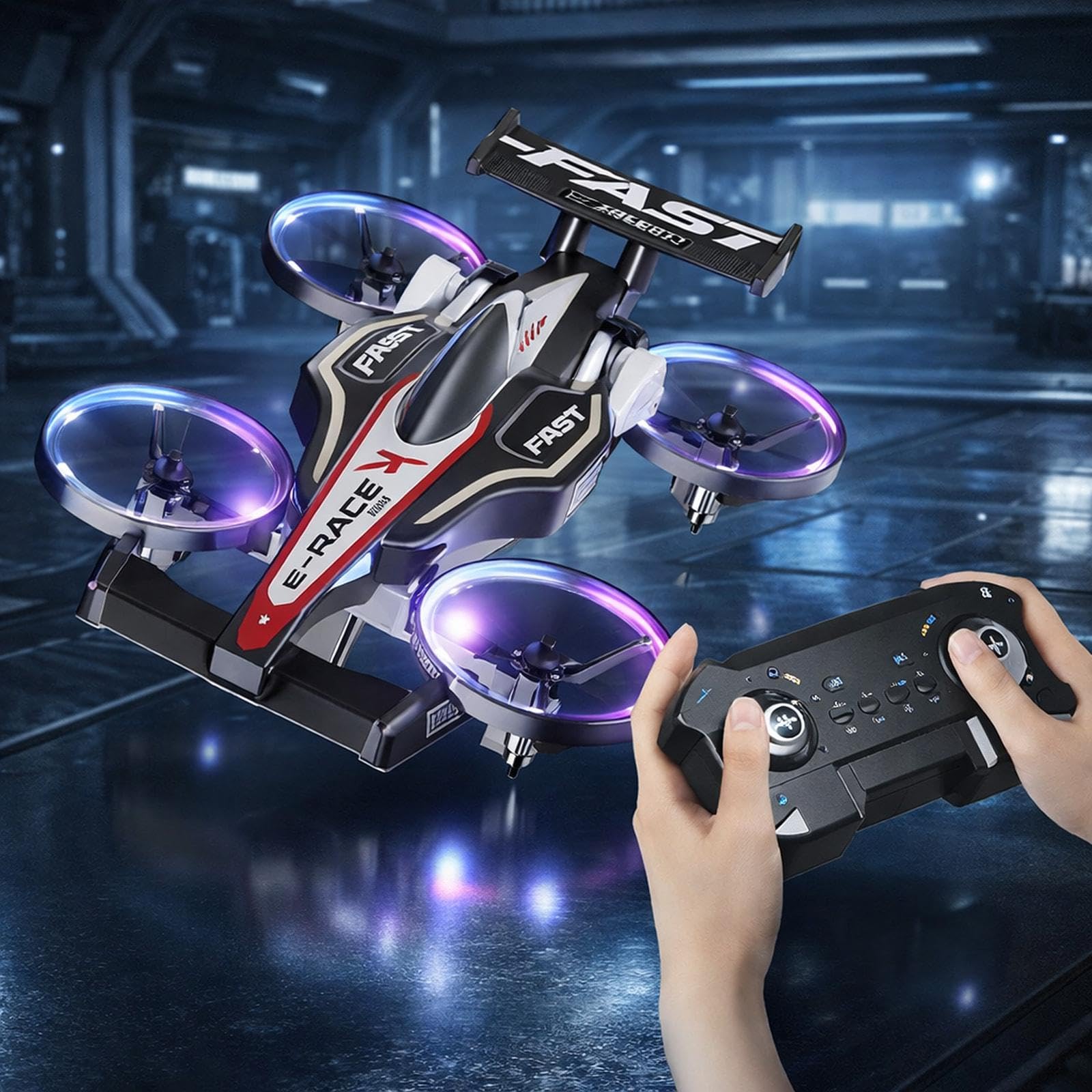 MagiDeal Aeroplano Radiocomandato, Quadricottero Leggero E Divertente, Giocattolo Volante a 360° per Adolescenti, Principianti E Bambini, Rosso