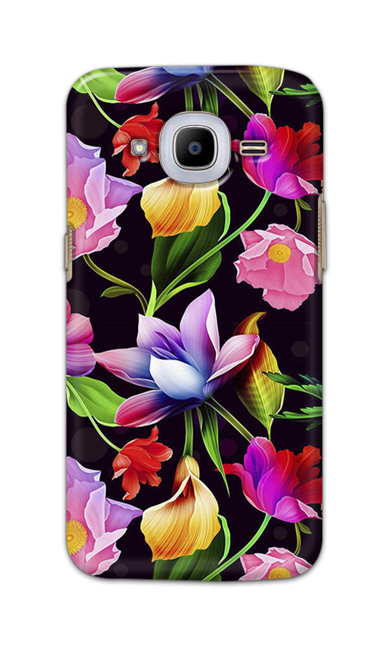 PRINTFIDAA Tropical Pink Floral Painting Hawaii Jungle Flowers Printed Designer Case for Samsung Galaxy J2 (6) 2016 J210F, Samsung Galaxy J2 Pro (2016) Back Cover