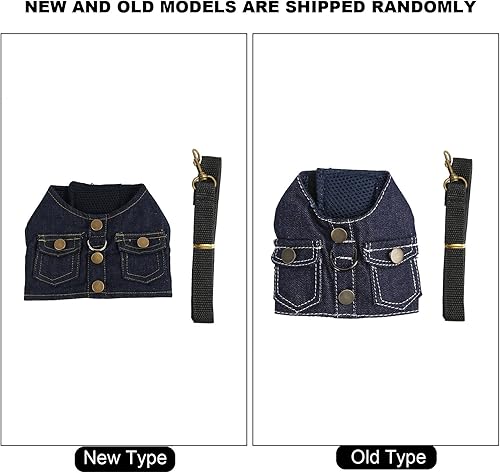 Miniatura 4 de Arnés para perro con correa multifunción para perro, ligero, suave y ajustable, no ahorca, a prueba de escape, chaleco para mascotas, chaleco azul