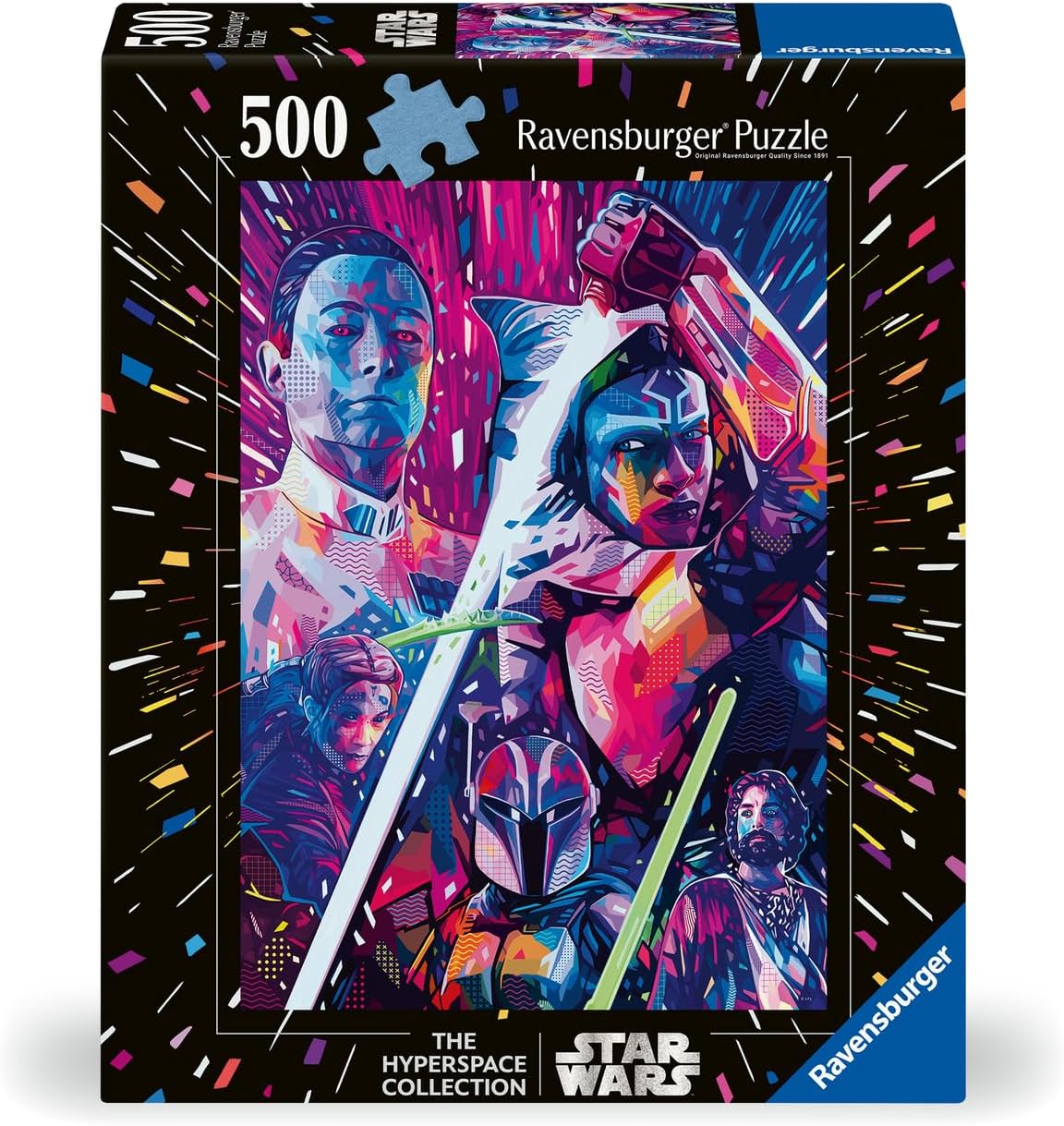Ravensburger Star Wars: Ahsoka 500 Piece Large Format Jigsaw Puzzle for Adults - 12001340 - Easy to See & Easy to Hold Large Pieces Fit Together Perfectly
