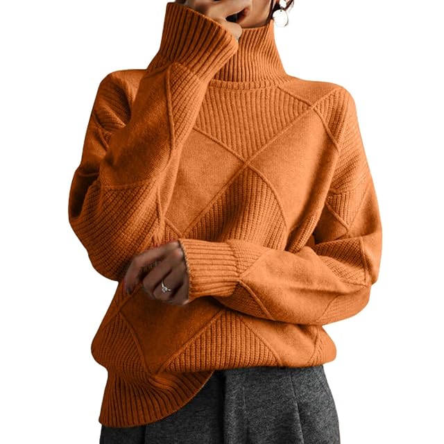 Pullover Sweaters for Women Chunky Knit Long Sleeve Fall Winter Cable Oversized Sweater Tops