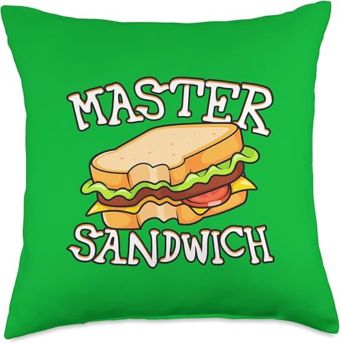 SAMMICH KING SANDWICH GIFTS Expert Sandwich Maker-Pimento - Almohada de queso a la parrilla, 18 x 18 pulgadas, multicolor