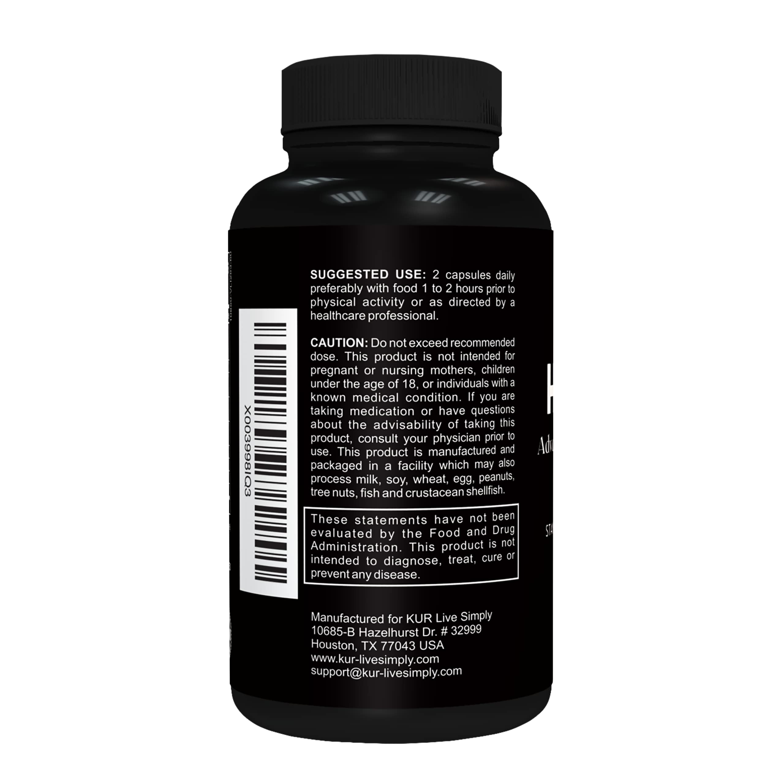 Hombre Male Enhancing Supplement – Add 2 in 60 Days With Our Enlargement Pills for Men Muscle Growth – Increase Size, Strength, Stamina – Endurance, Performance, Energy Booster - 60 Capsules — Amazon image 9