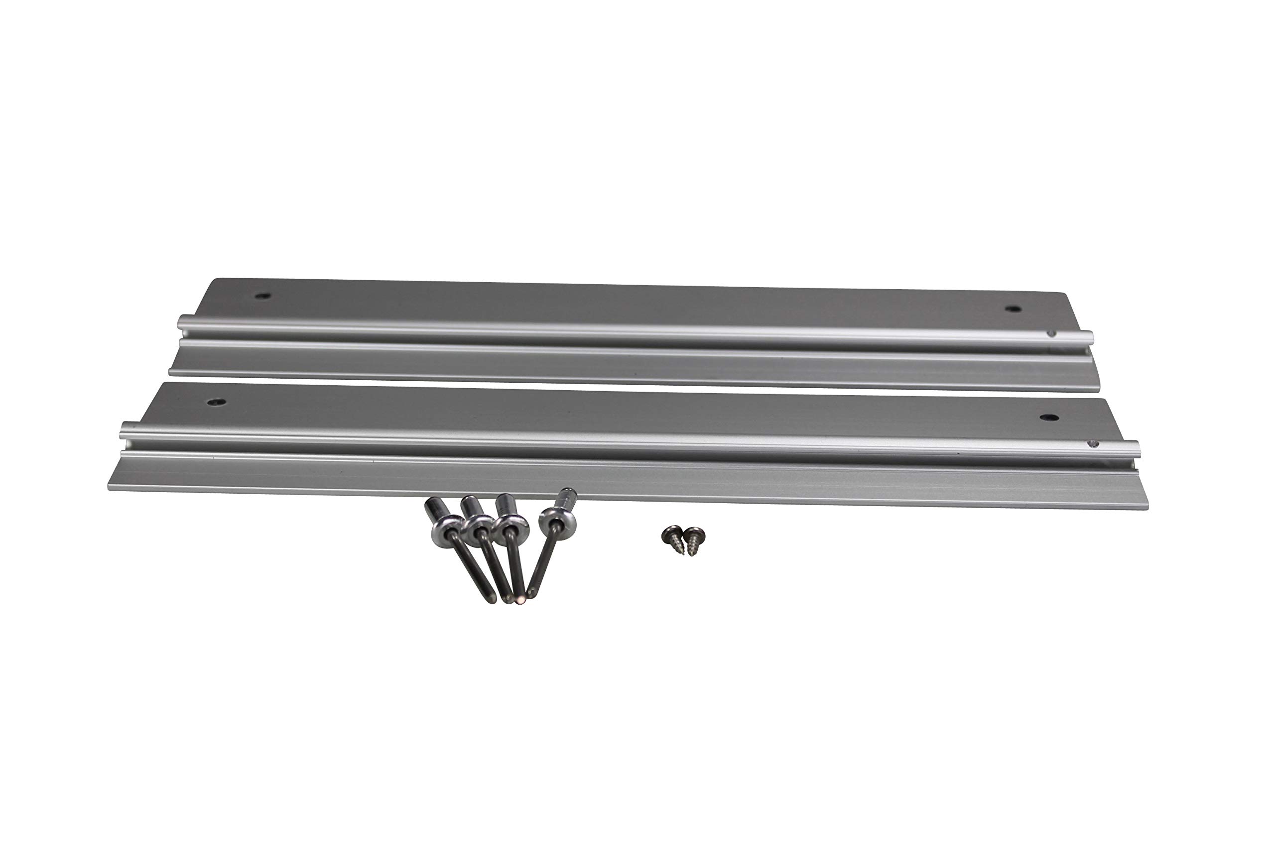 Warnflaggensatz für Ladebordwände und Hubladebühnen Warnfahne mit Alu Schiene Halter 250 x 400 mm, Links- und rechtsweisend