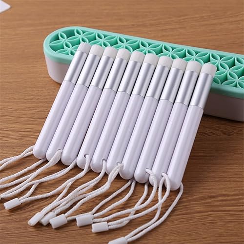 Miniatura 7 de BAOFALI 10 piezas de mini pinturas de tinta, cepillo de mezcla, herramientas de mezcla suave, pintura de tinta, pinceles pequeños, herramientas de