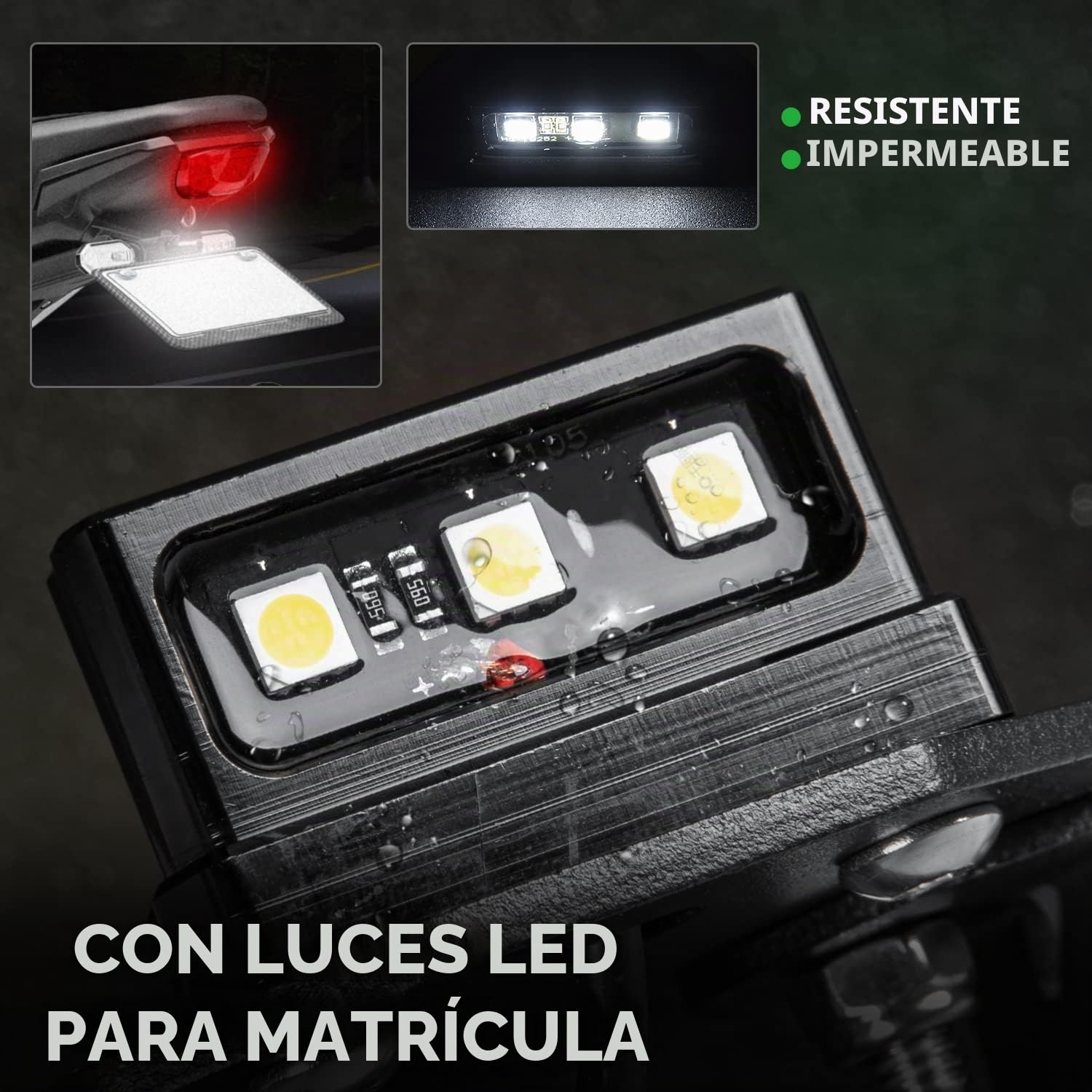 Kit eliminador de Guardabarros Trasero para Motocicleta, Soporte para matrícula Compatible con H-Onda CB125R CB150R CB250R CB300R CB 125 R CB 150 R CB 250 R CB 300 R 2018 2019 2020 2021