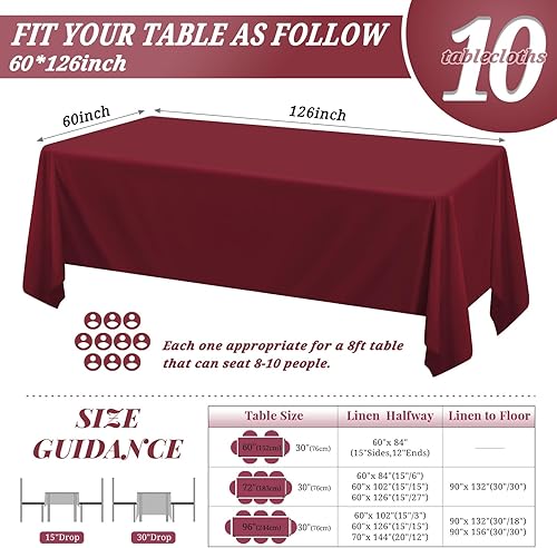 Miniatura 264 de Pesonlook Paquete de 4 manteles redondos blancos de 90 pulgadas, mantel de poliéster para mesas redondas, mantel lavable, resistente a las manchas