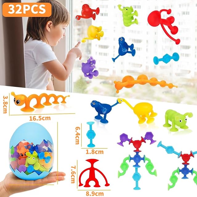 Foto 4 de 7 de KAHEIGN 32 Piezas Juguetes de Ventosas para Niños