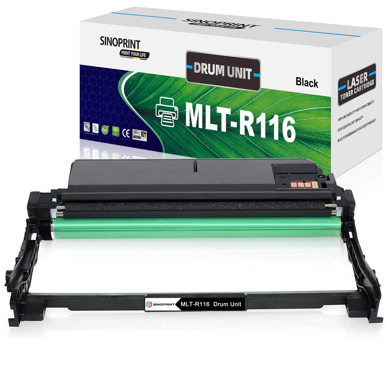 MLT-R116 Tamburo per Samsung MLT R116 Tamburo per Xpress SL-M2625 M2625D M2626D M2675F M2675FN M2676 M2676N M2825DW M2825ND M2835 M2835DW M2875FD M2875FW (Nero, 9.000 Pagine)