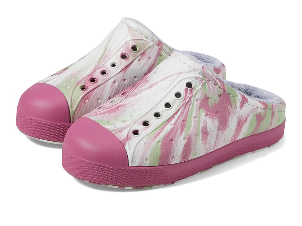 Native Shoes Kids Jefferson French Terry (Little Kid/Big Kid) (Twilight Pink Marble/Twilight Pink) Kid's Shoes INTERNATIONAL SHIPPING