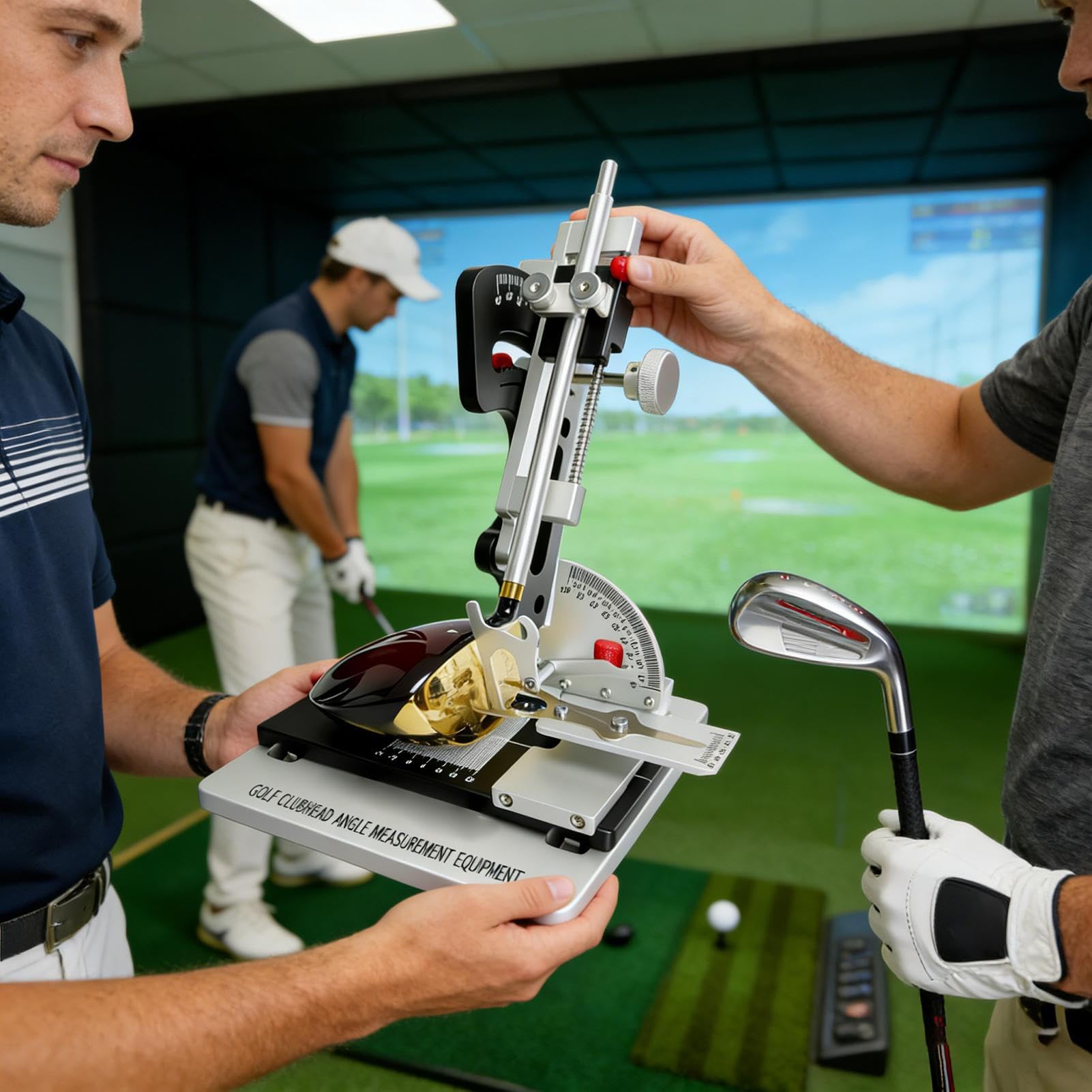 Strumento di Misura della testa del Club da Golf,Livello a Bolla Integrato e Righello Graduato | Strumento di Misura dell'angolo di Lie del Golf Club | per tecnici Laboratorio Professionale