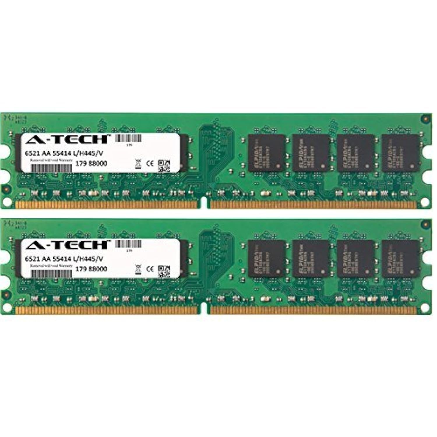A-Tech Components 4GB KIT (2 x 2GB) For Dell Vostro Desktop Series 220 Mini Tower 220s Slim Tower 320 (All-In-One) 420 Tower A180 Tower. DIMM DDR2 NON-ECC PC2-6400 800MHz RAM Memory. Genuine A-Tech Br