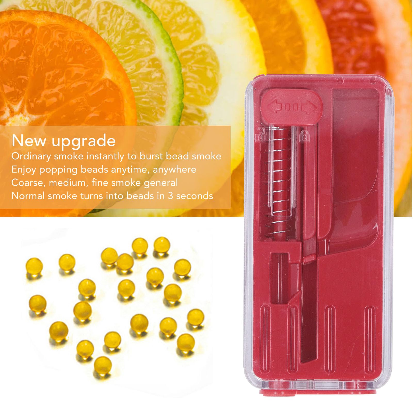 Amazon.com: Gonetre 2PCS ABS,Bursting Beads Pusher Box Cigarette Explosion Beads  Pushers Peppermint Cigarette Bursting Beads Pusher Box DIY Smoking Cigarette  Filter Capsule Box Tools (Red) : Health & Household
