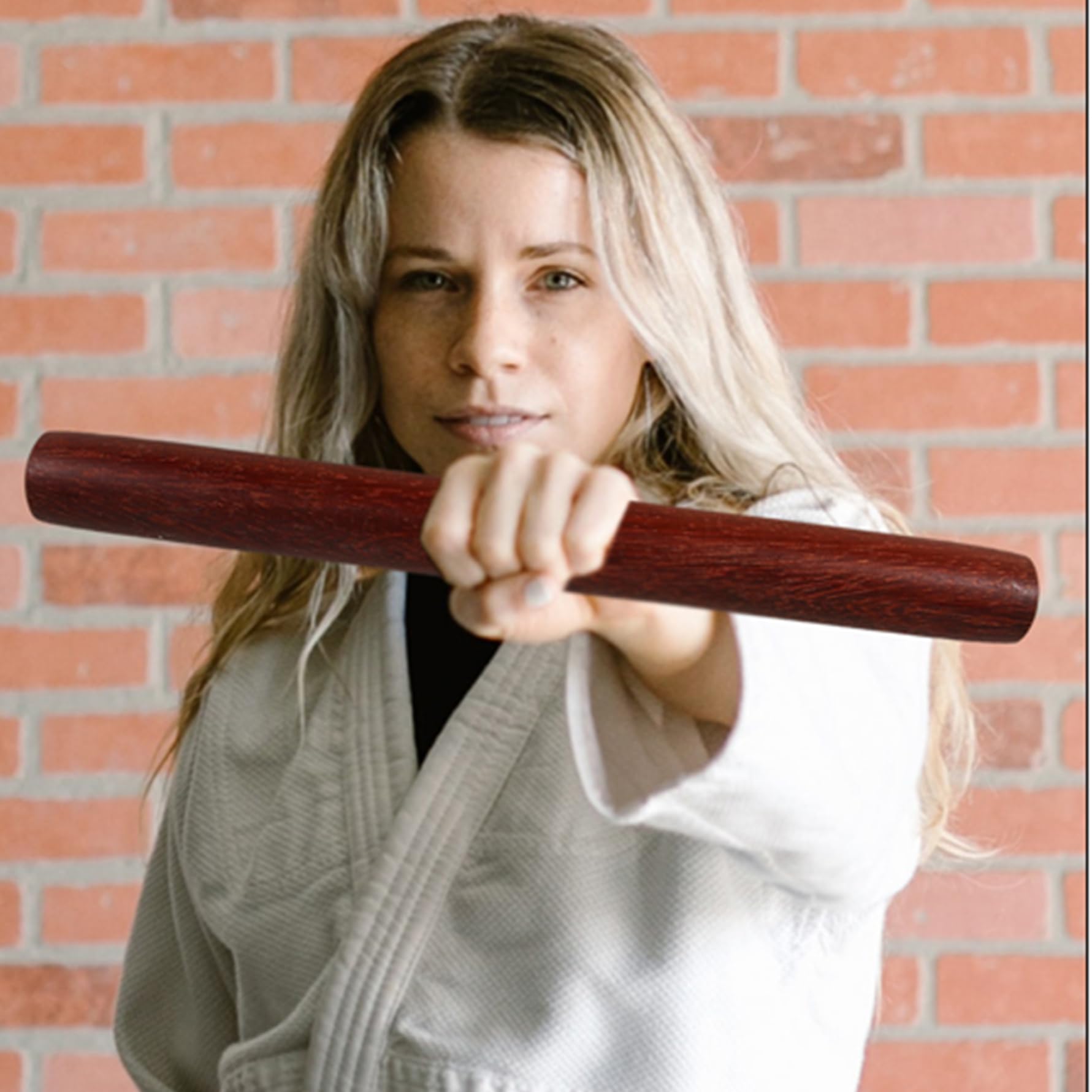 Palos de Tai Chi de Madera 15,8x1,4 Pulgadas para Principiantes Artes Marciales Fitness