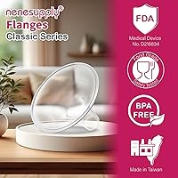 Vista 2 de Nenesupply Brida de 27mm Compatible con Piezas de Extractor de Leche Medela Reemplaza Brida Medela de 27mm Accesorios Compatibles con Piezas Pump in