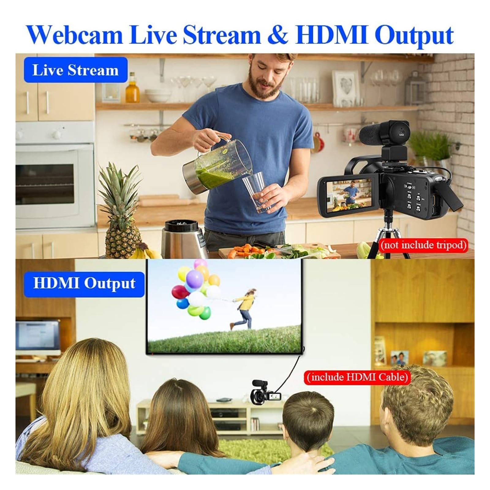 Videocamere Digitali For Visione Notturna For Lo Streaming Live Webcam Fotografia WIFI Remote 4K Vlog Camcorder Registratore A Infrarossi Cattura Facilmente Momenti Meravigliosi(No SD Card,Red)